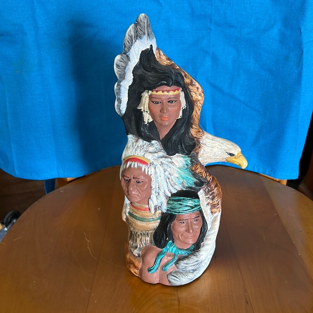 Vintage Provincial Mold Native American Figurine